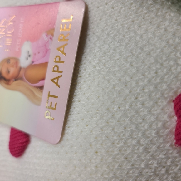 Paris Hilton 3D HEART VALENTINES DAY DOG Knit Sweater - Picture 9 of 11